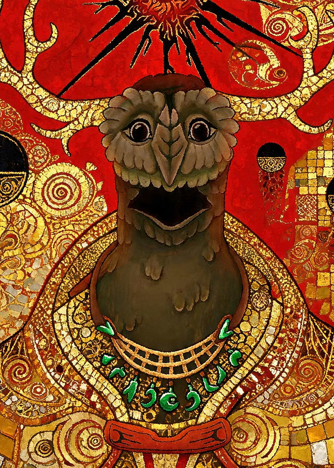 Mythical Owl Creature Portrait