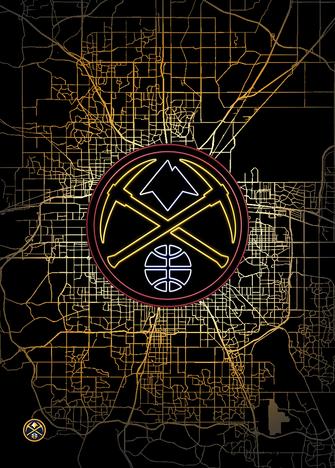 Denver Map: Nuggets Pride