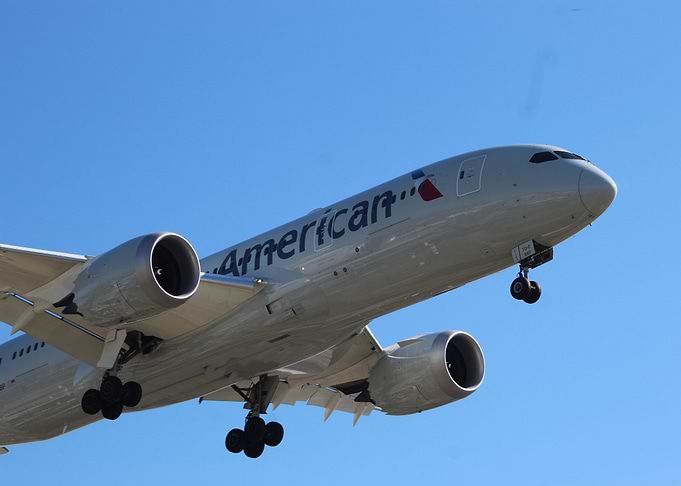 American Airlines Airplane Taking Off