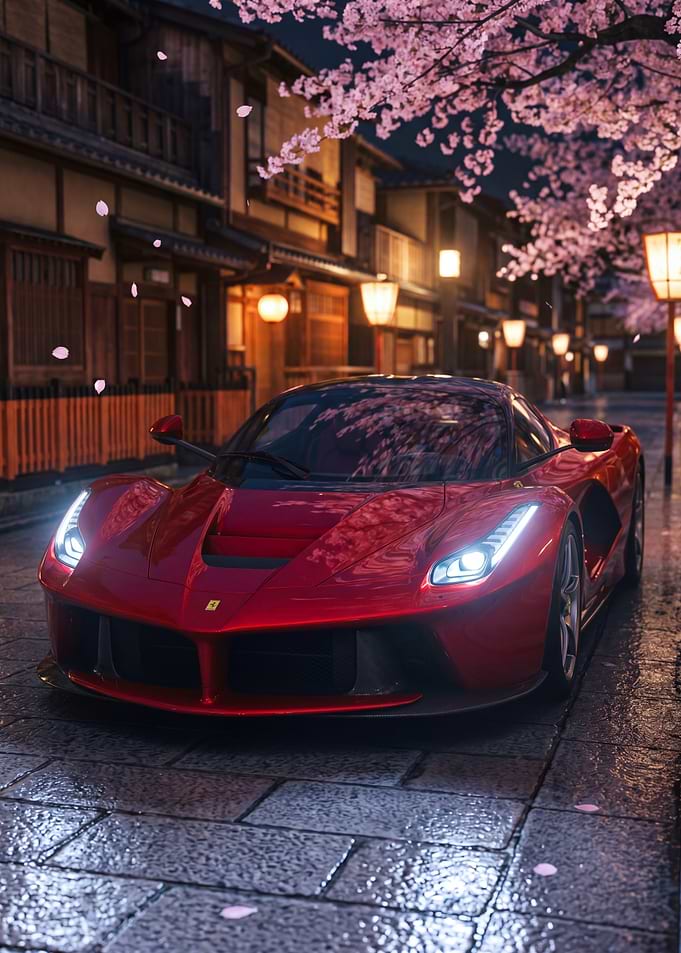 Ferrari LaFerrari on a Japanese Street