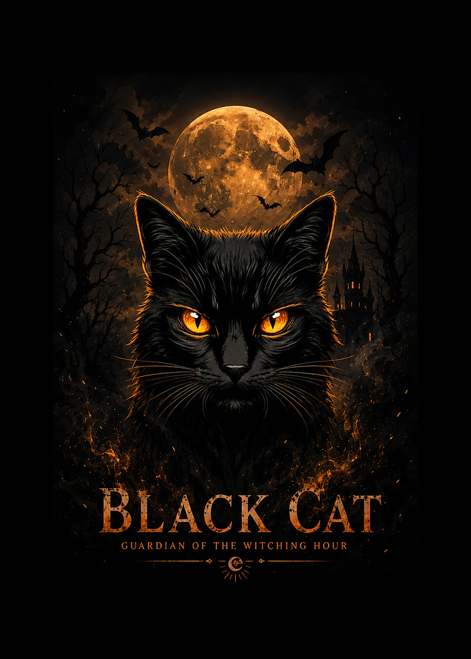Black Cat Guardian of the Witching Hour