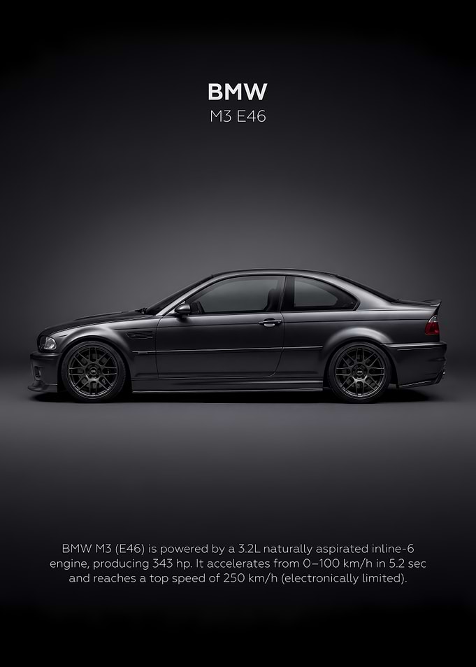 BMW M3 E46 Dark Car