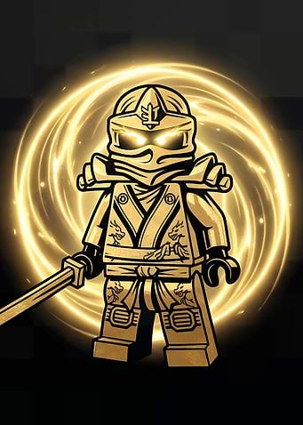 Golden Ninjago with Sword and Aura