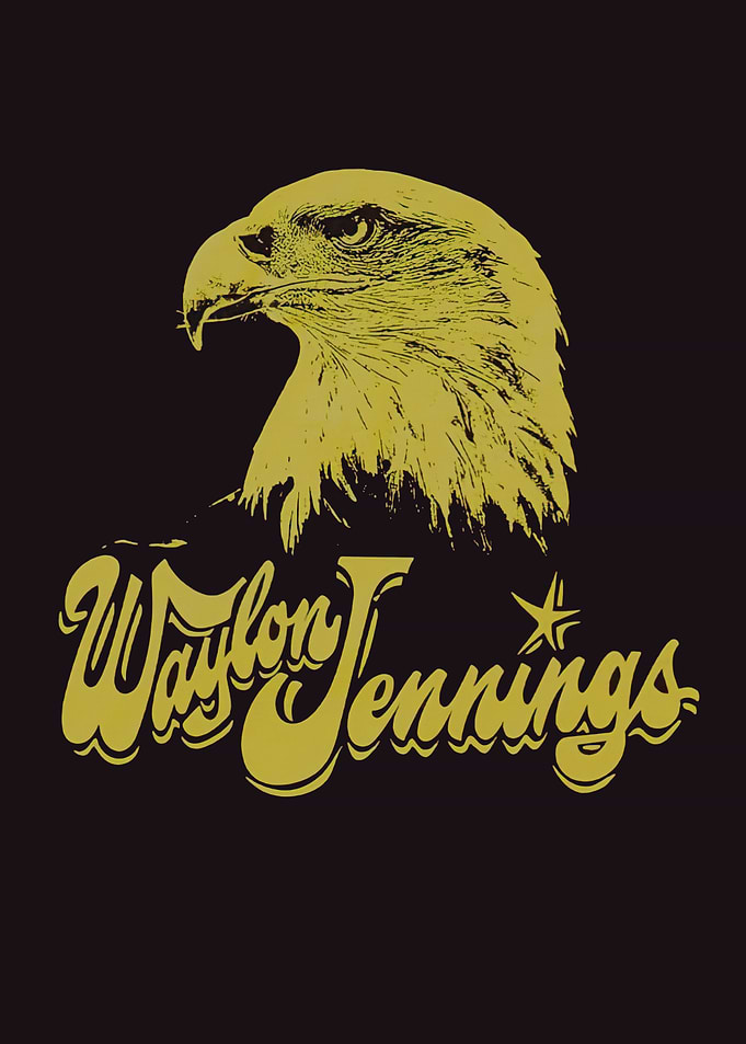 Waylon Jennings Eagle Graphic