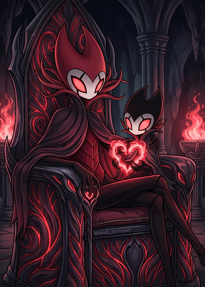 Grimm and Grimmchild on Throne
