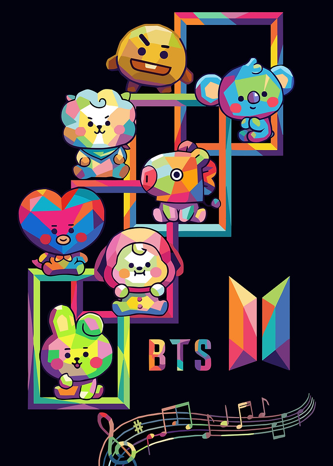 BTS Characters Pop Art