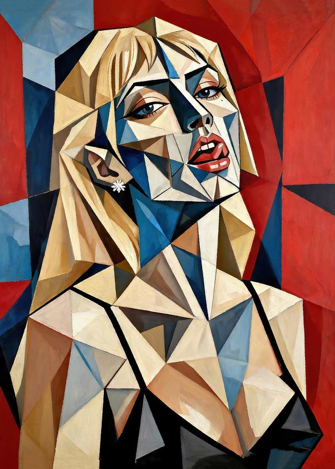 Geometric Portrait of a Woman