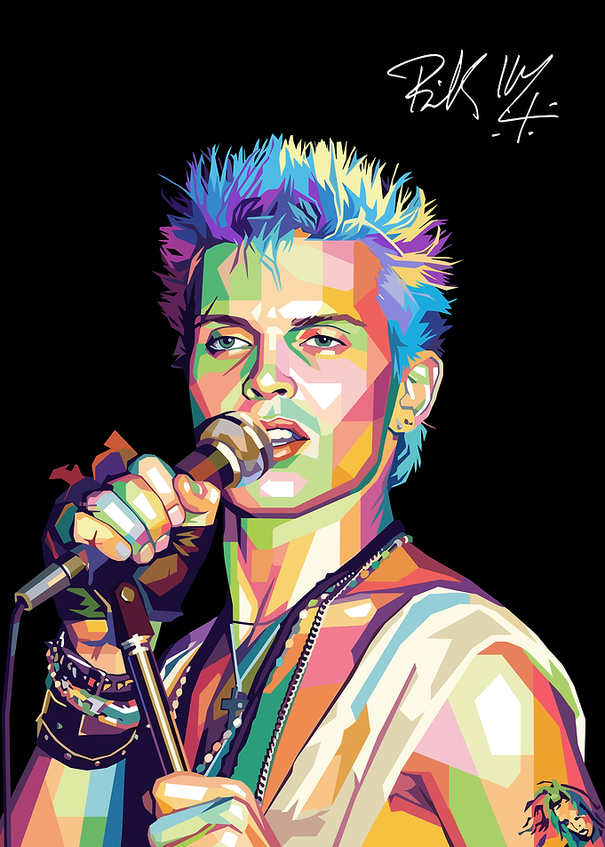 Pop Art Portrait of Billy Idol