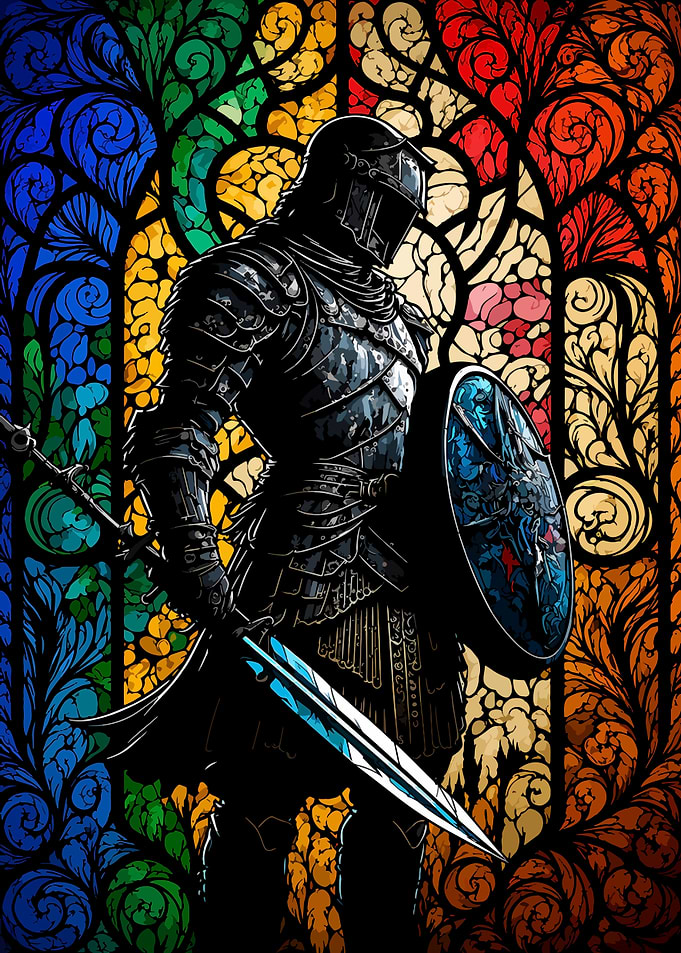 Knight Stained Glass Armor