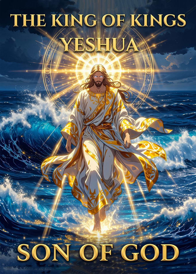 Jesus Christ walking on water