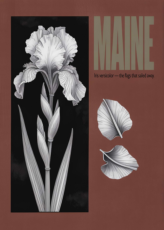Maine Iris Versicolor Art