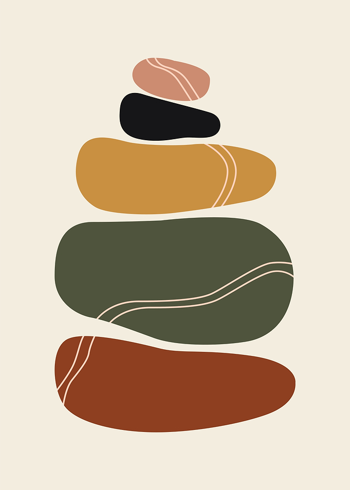 Stacked Abstract Stones