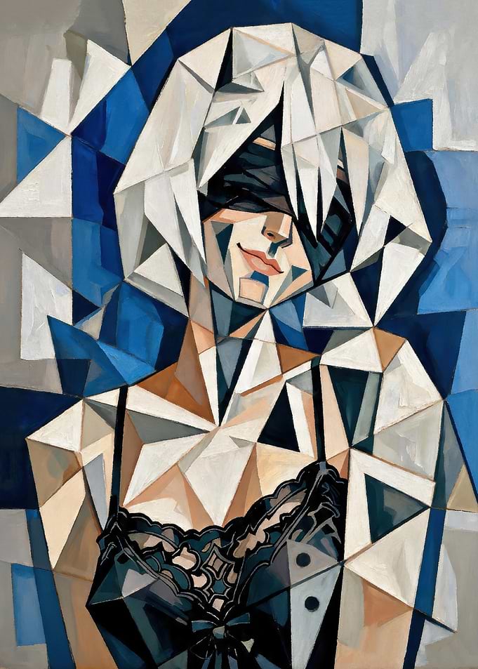 Geometric Portrait of a Woman