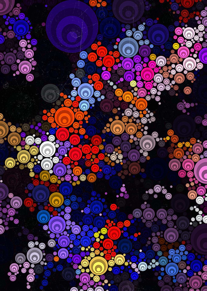 Colorful Abstract Circles Pattern