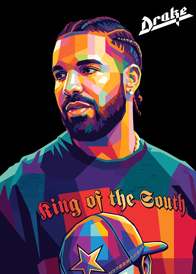 Drake Pop Art Portrait