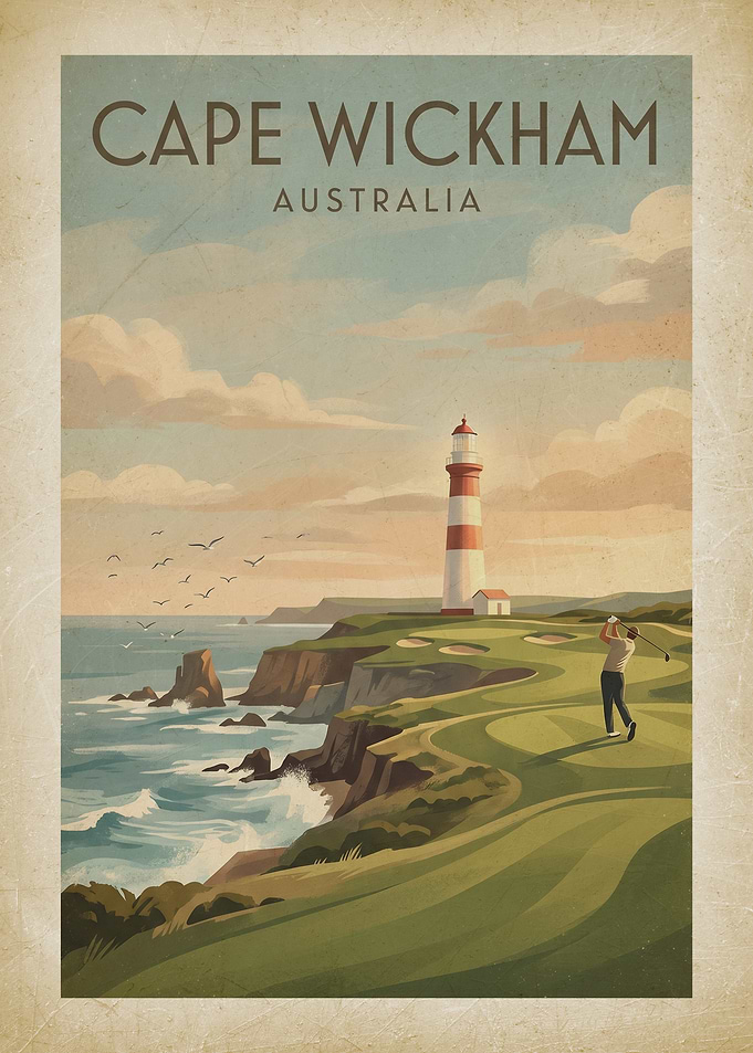 Cape Wickham Golf Course Poster