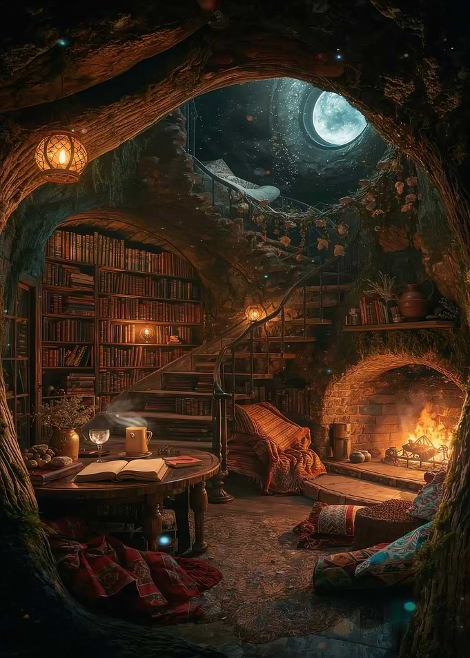 Enchanted Library Cave