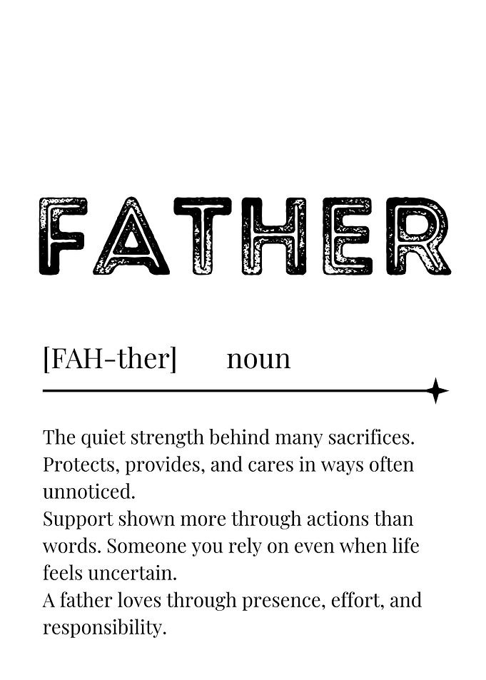 Father Definition Text Art