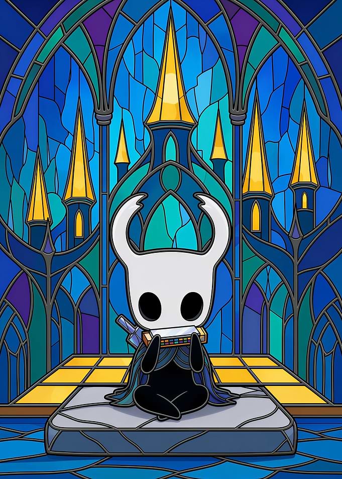 Hollow Knight Stained Glass Art