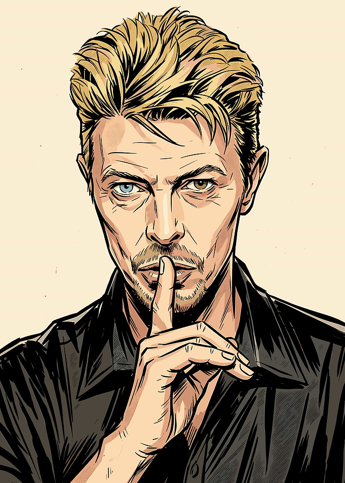 David Bowie Pop Art Portrait