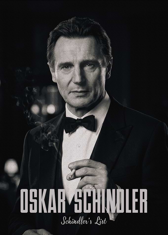 Liam Neeson as Oskar Schindler