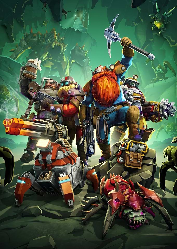 Deep Rock Galactic Dwarves and Enemies