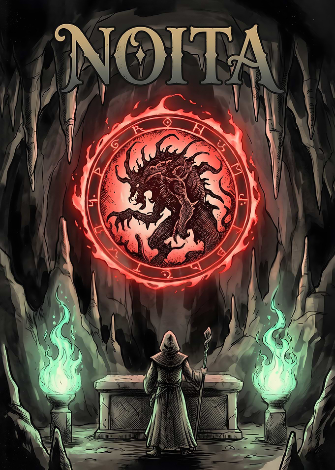 Noita Video Game Poster