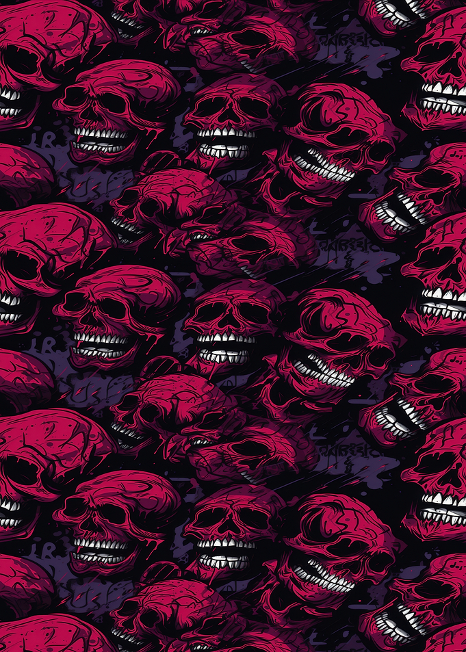 Dark Skulls Pattern