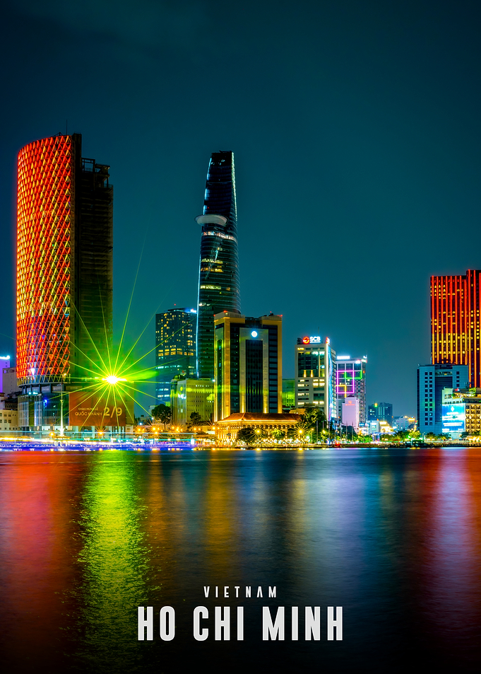Ho Chi Minh City Skyline at Night