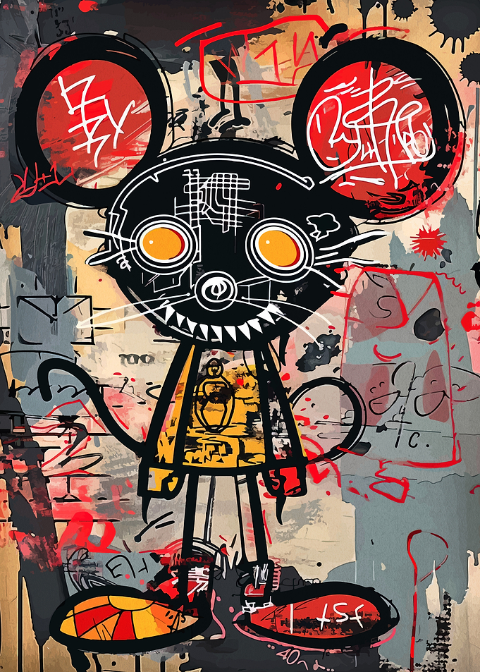 Graffiti Mouse Character Art