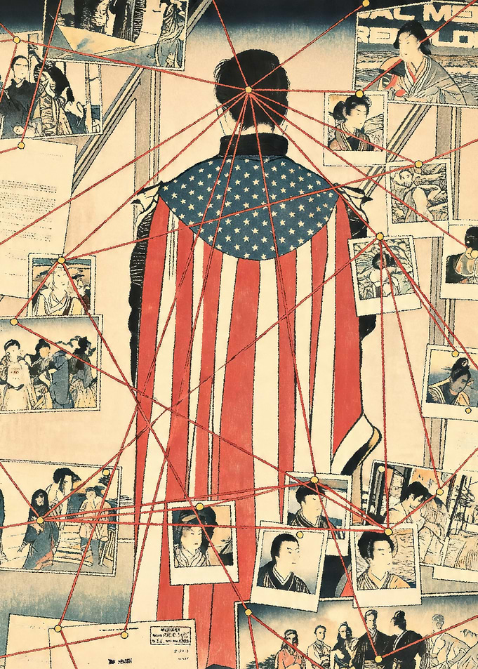 The Man in American Flag Cape