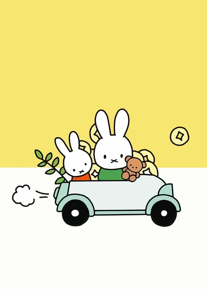 Miffy and Friends in a Car