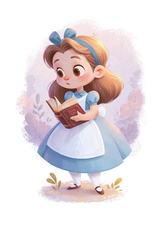 Alice in a Magical Wonderland Reading Fairy Tales