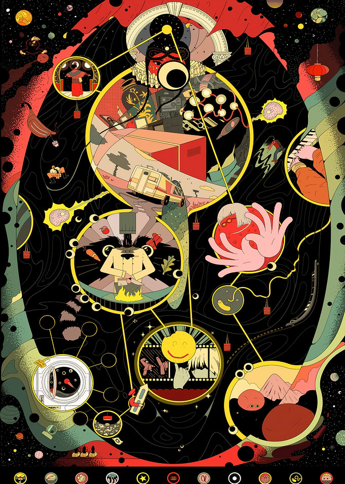 Surreal Cosmic Journey
