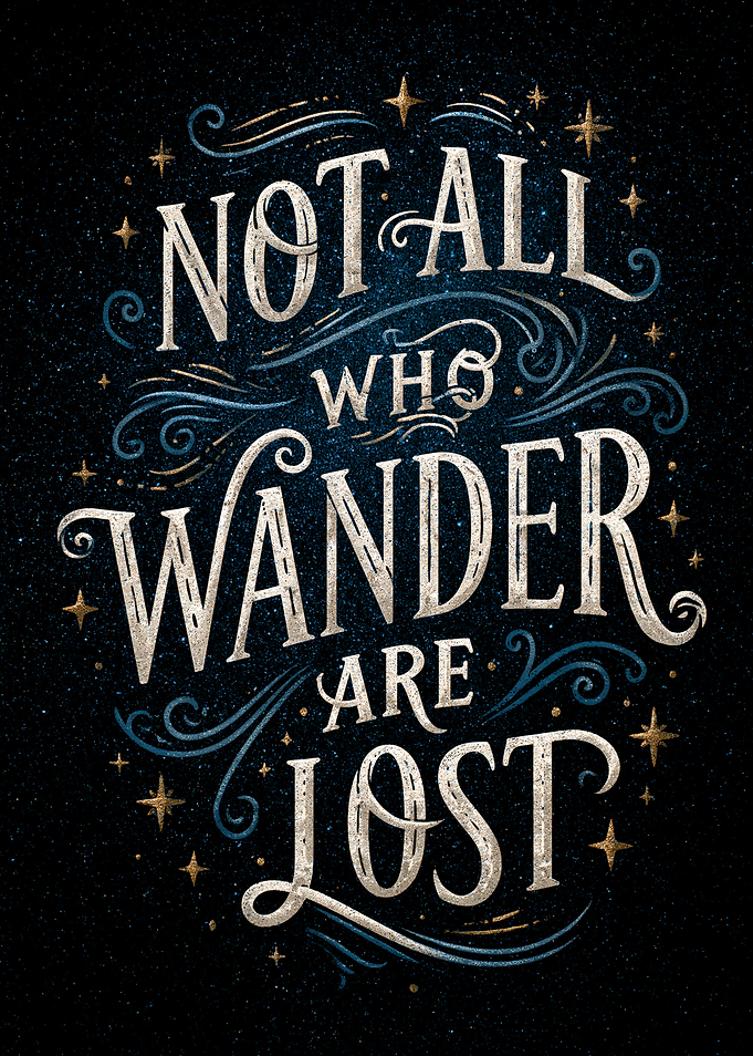 Not All Who Wander Are Lost quote