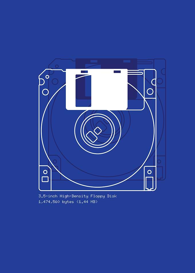 Retro Tech: Floppy Disk Blueprint
