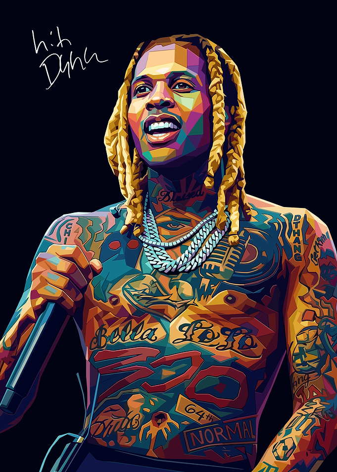 Lil Durk Pop Art Portrait
