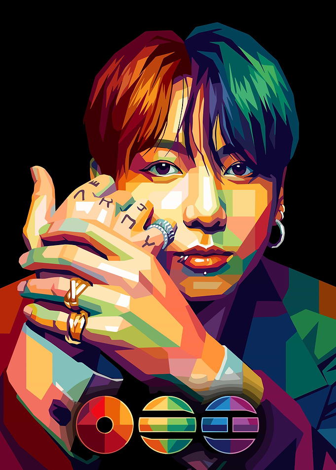 Jungkook WPAP Portrait