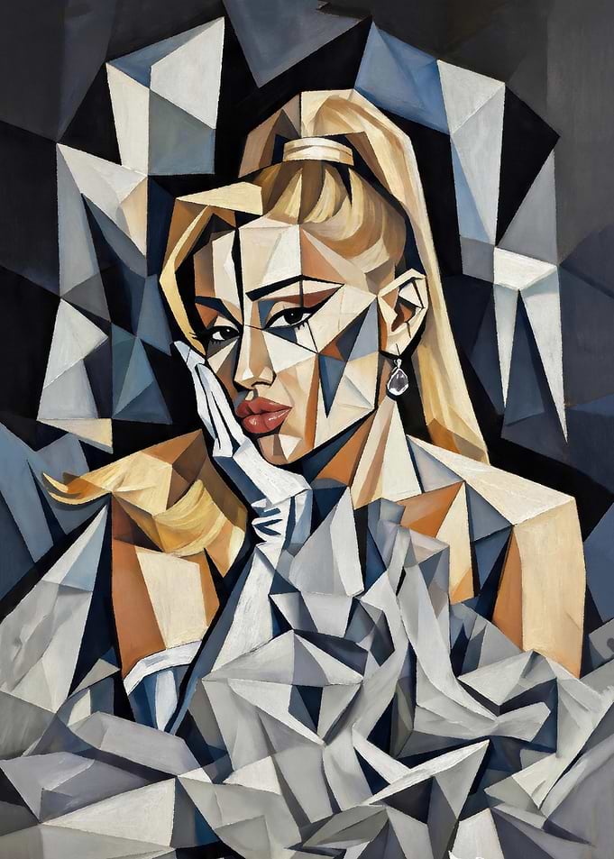 Cubist Portrait of a Woman