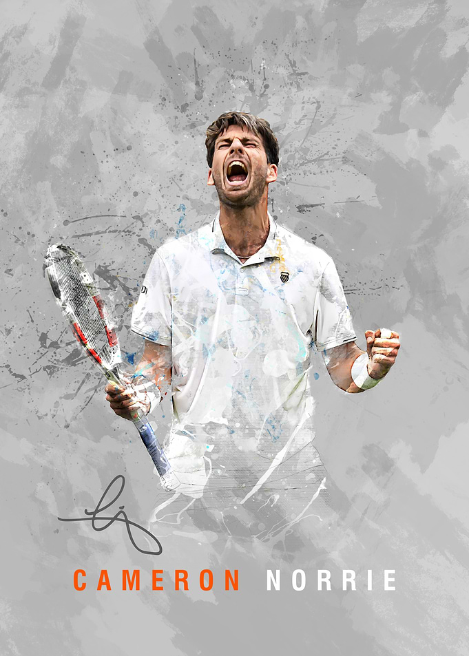 Cameron Norrie Tennis Player Art