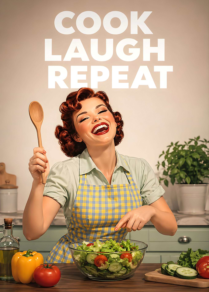 Vintage Cooking Laughter