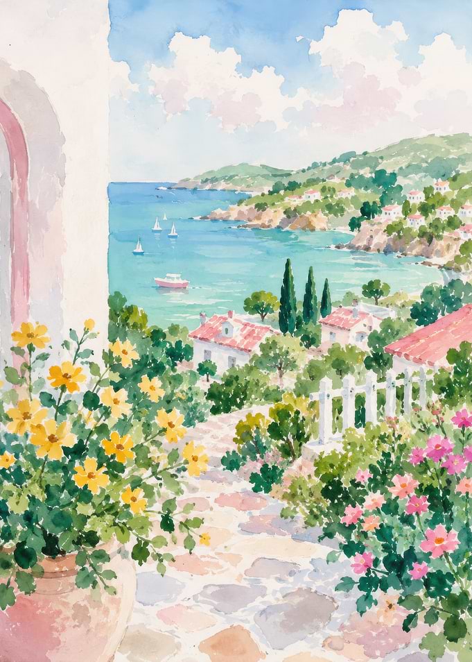 Blooming Coastal Garden