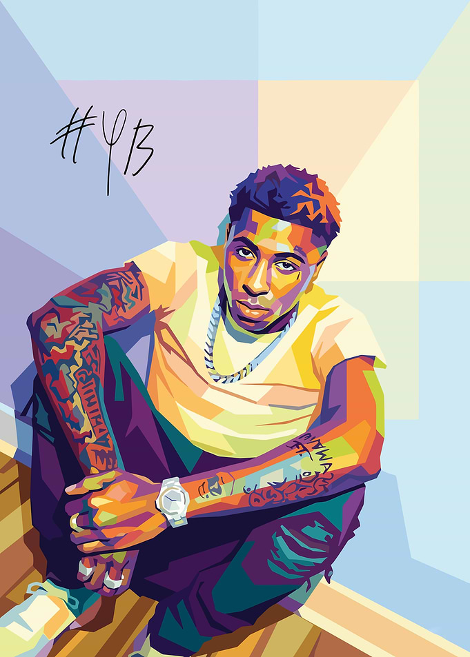 YoungBoy Never Broke Again Pop Art Portrait