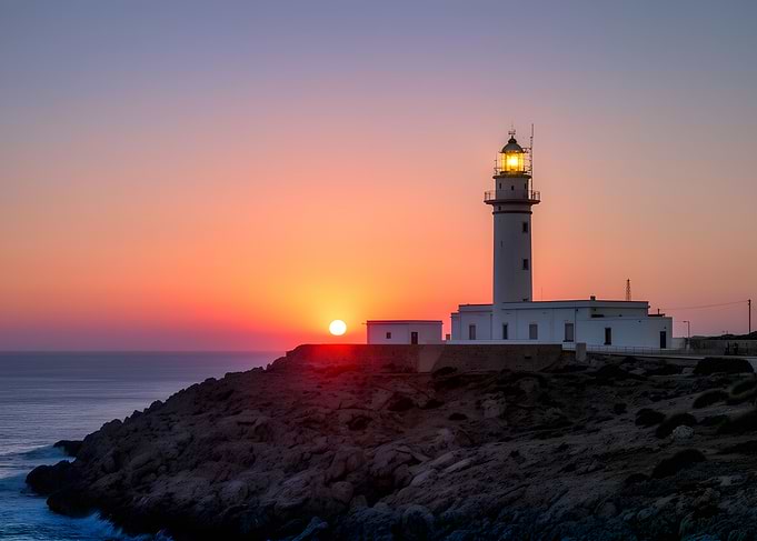 Lighthouse at Sunset