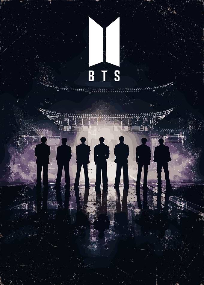 BTS Korean Palace Silhouette