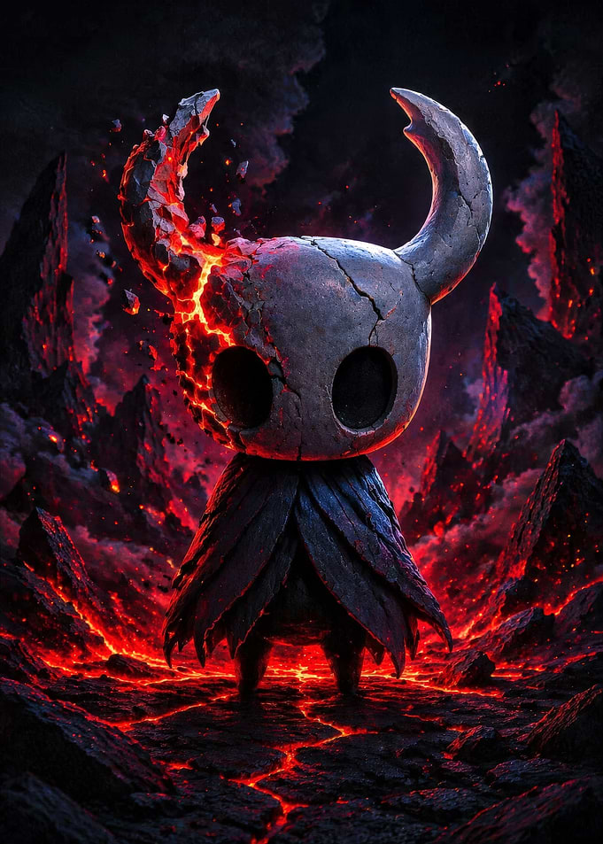 Hollow Knight Lava Cracked Horns