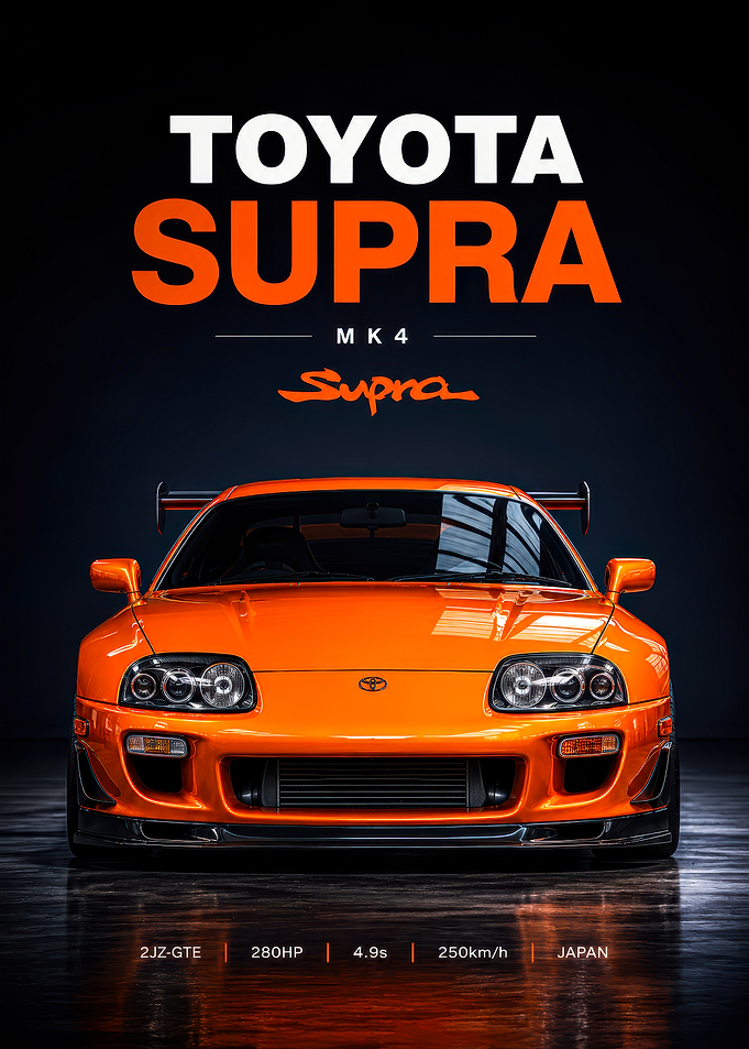 Toyota Supra MK4 Poster