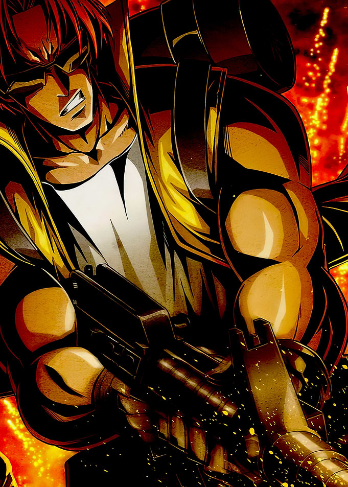 Anime Soldier with Gun
