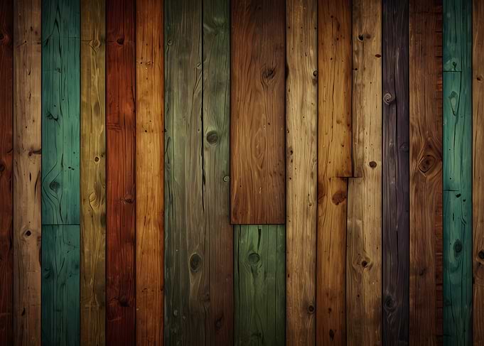 Colorful Wooden Planks Background