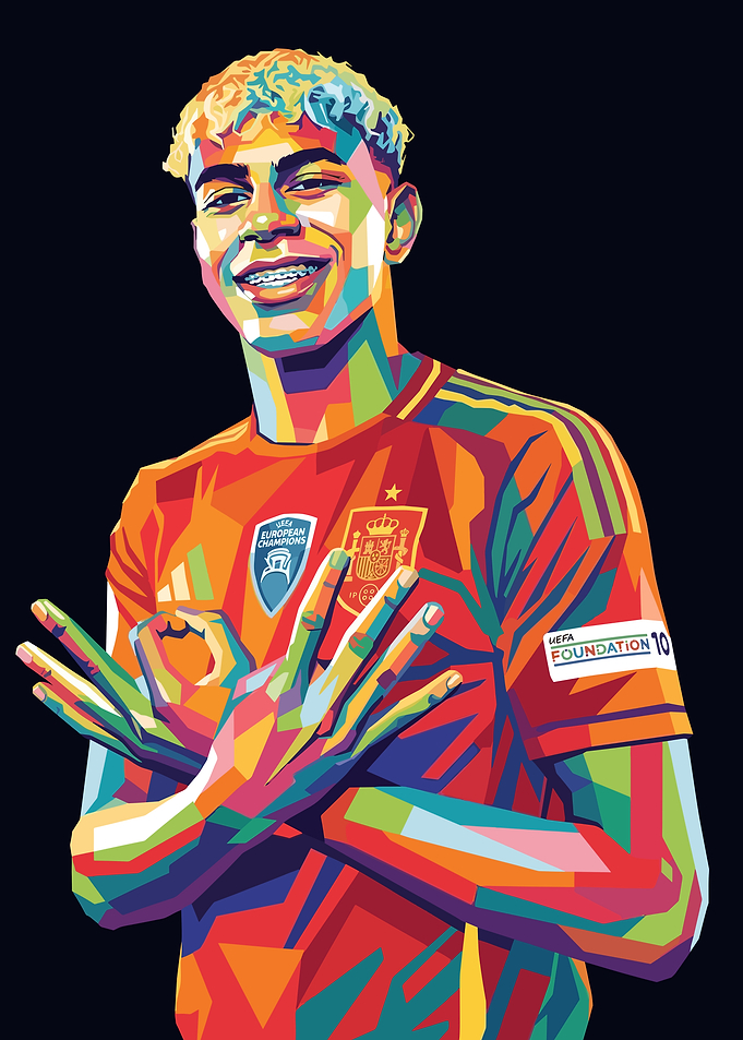 Lamine Yamal Pop Art Portrait